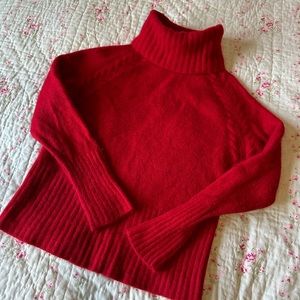 Wool blend turtleneck sweater!
